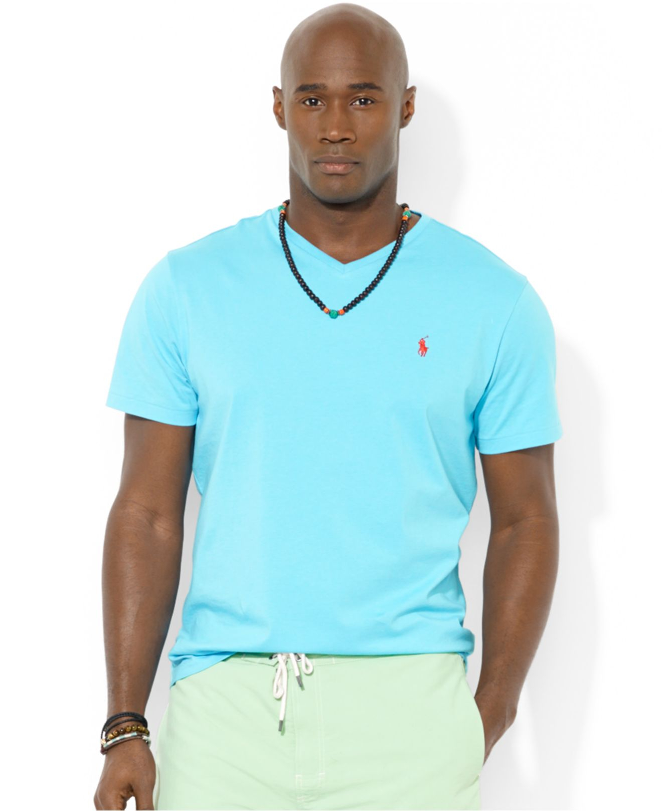 Polo Ralph Lauren Big And Tall Classic-Fit V-Neck Short-Sleeve Cotton Jersey T-Shirt for - Lyst