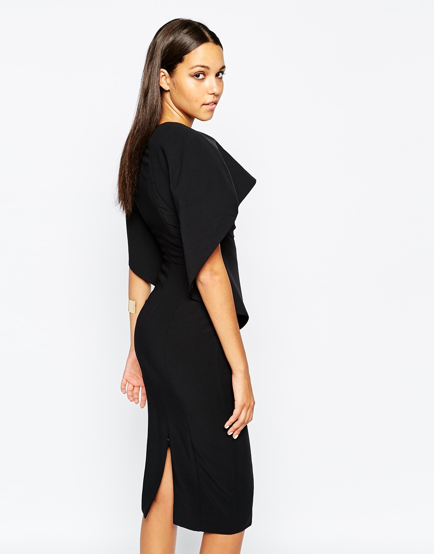 Cape Midi Dress – Fashion dresses