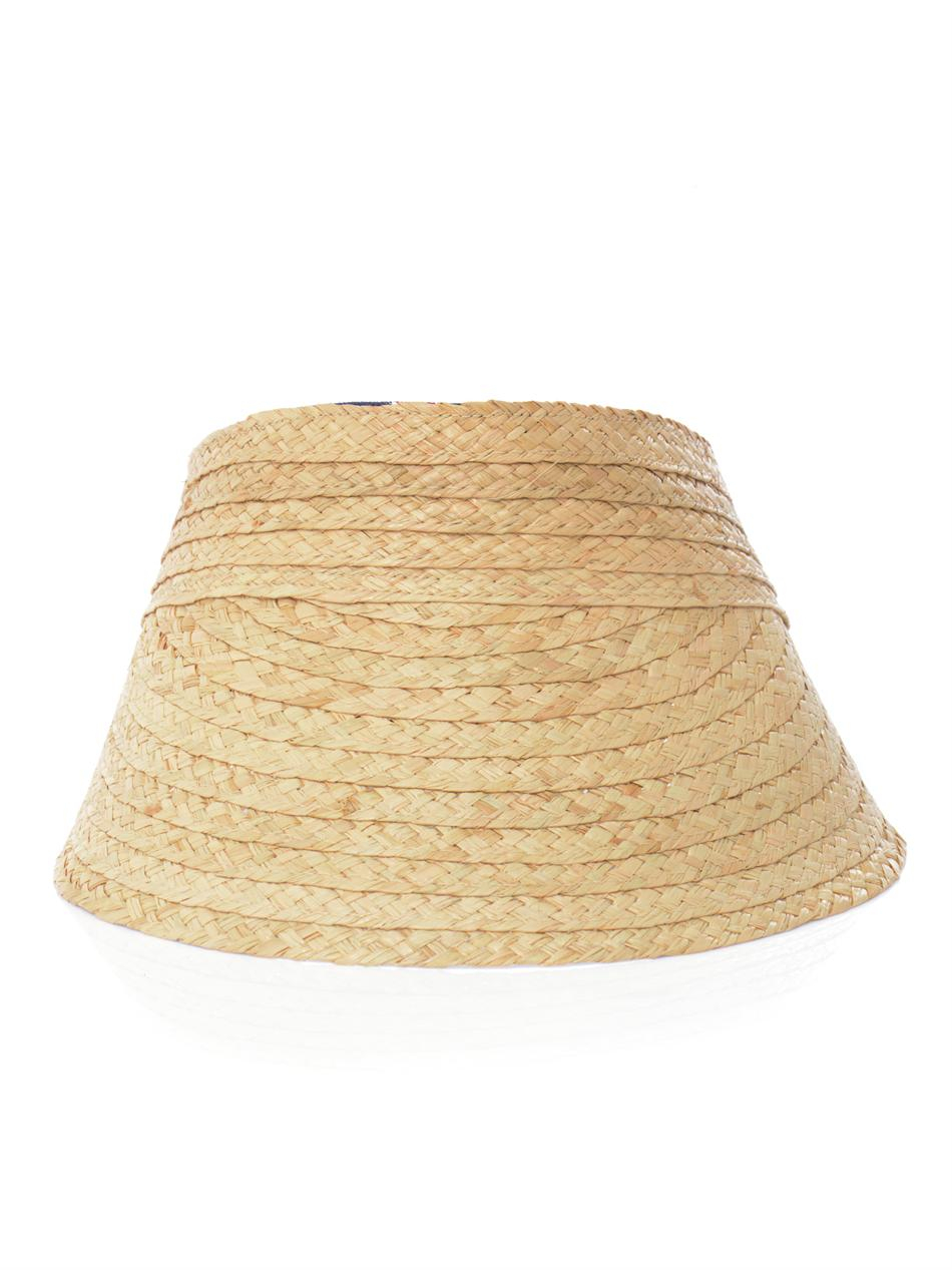Gucci Straw Sun Visor in Natural for Men Lyst