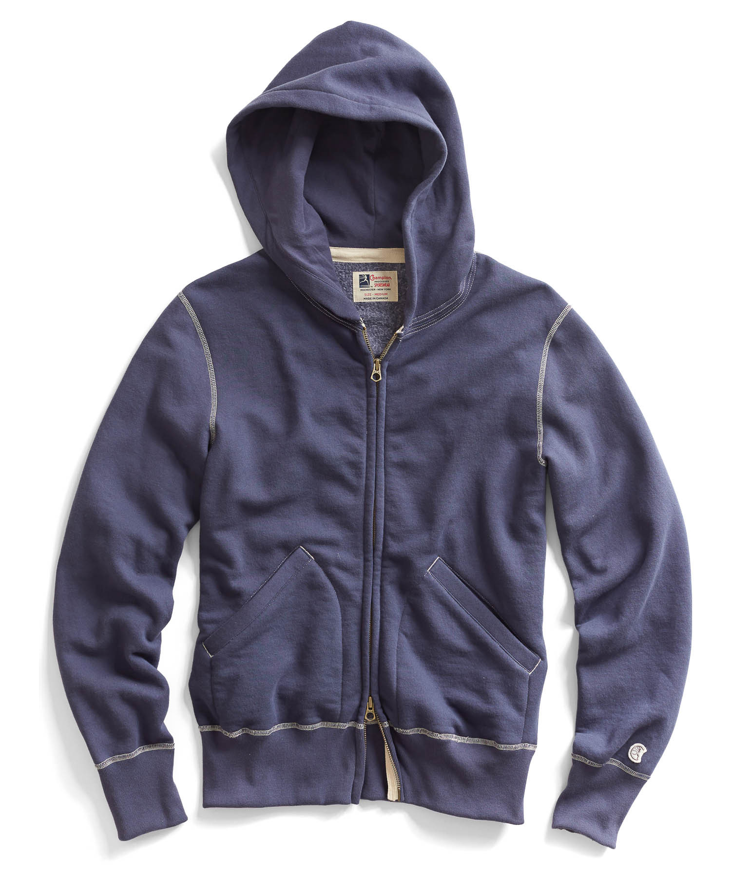 Todd snyder Vintage Full Zip Hoodie In Mast Blue in Blue for Men | Lyst