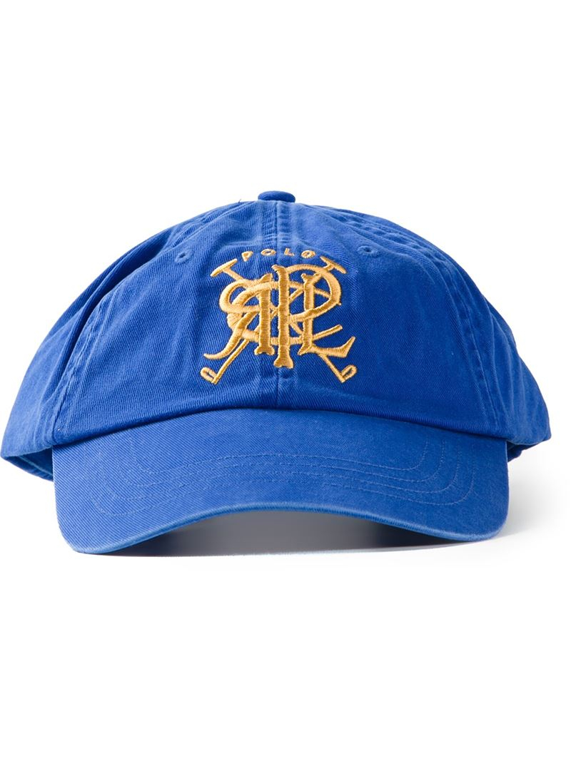 Polo Ralph Lauren Crest Embroidered Baseball Cap in Blue for Men | Lyst