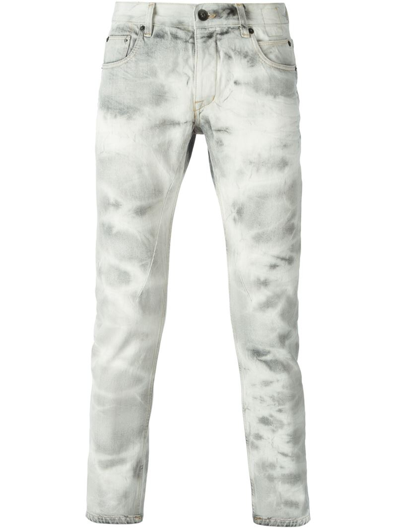 bleaching grey jeans