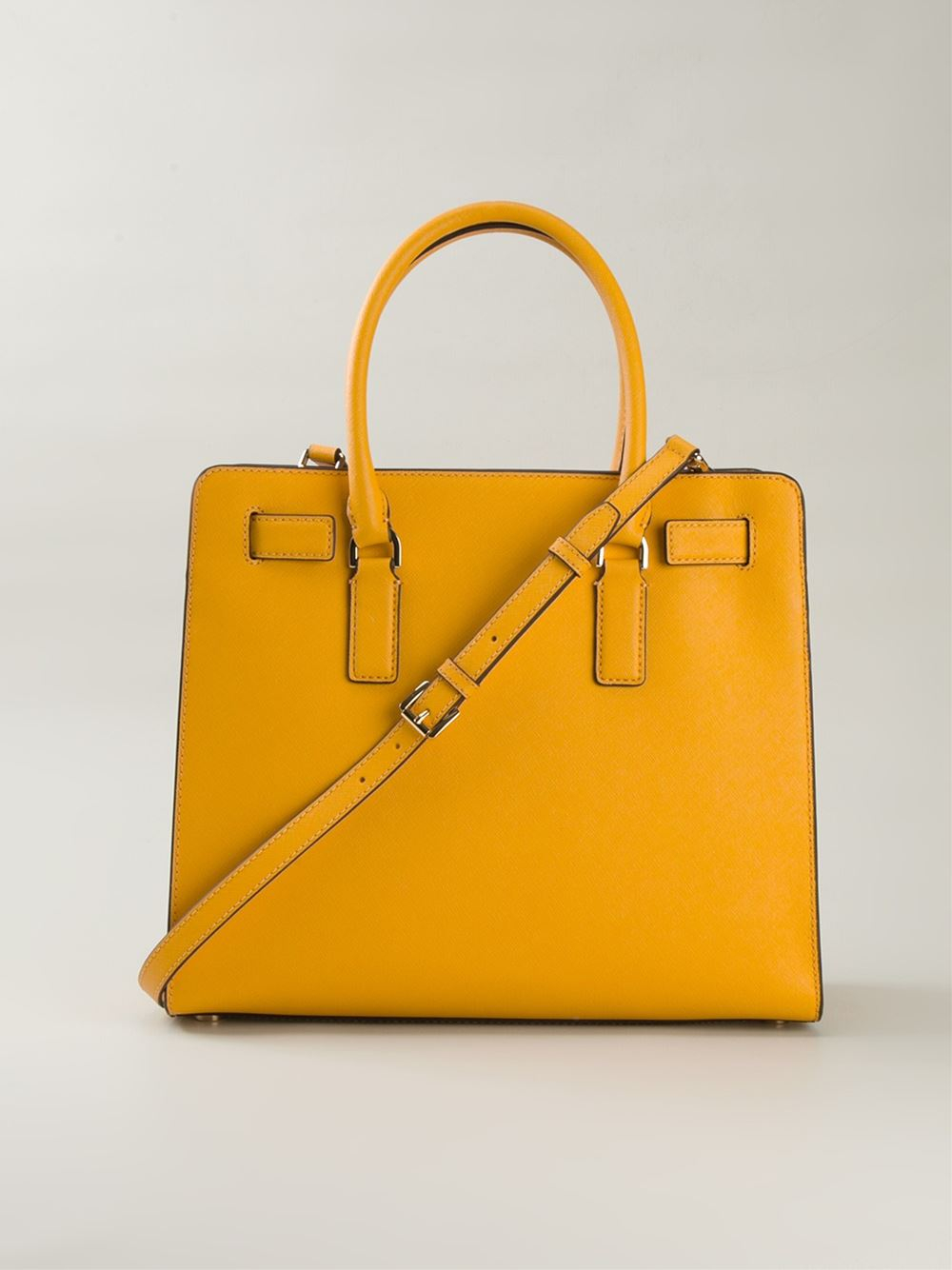 Lyst Michael Michael Kors 'Dillon Large Saffiano' Tote Bag in Yellow