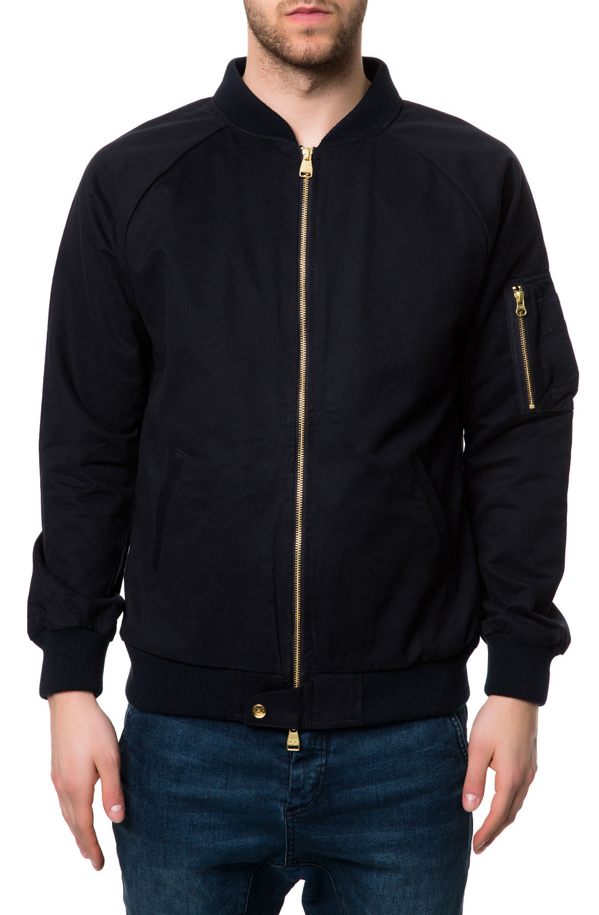 Crooks and castles The Maverick Bomber Jacket in Blue for Men (Navy) | Lyst