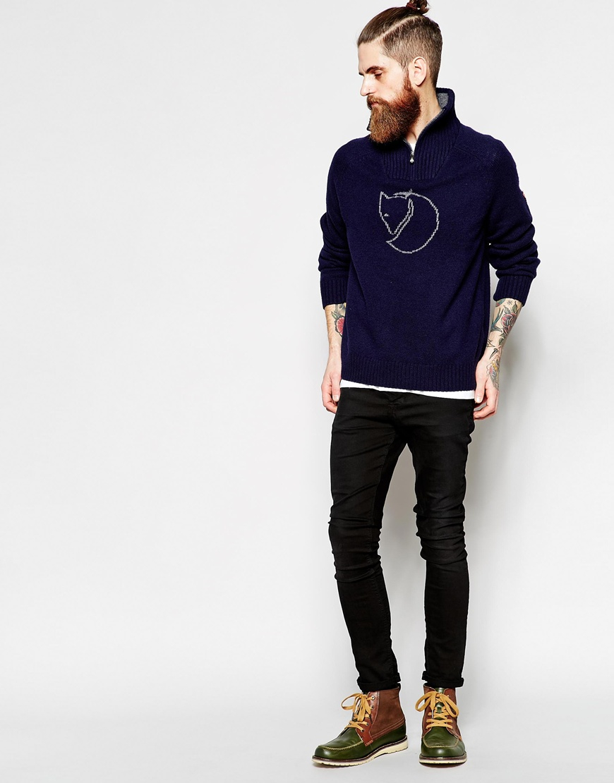 fjallraven red fox sweater