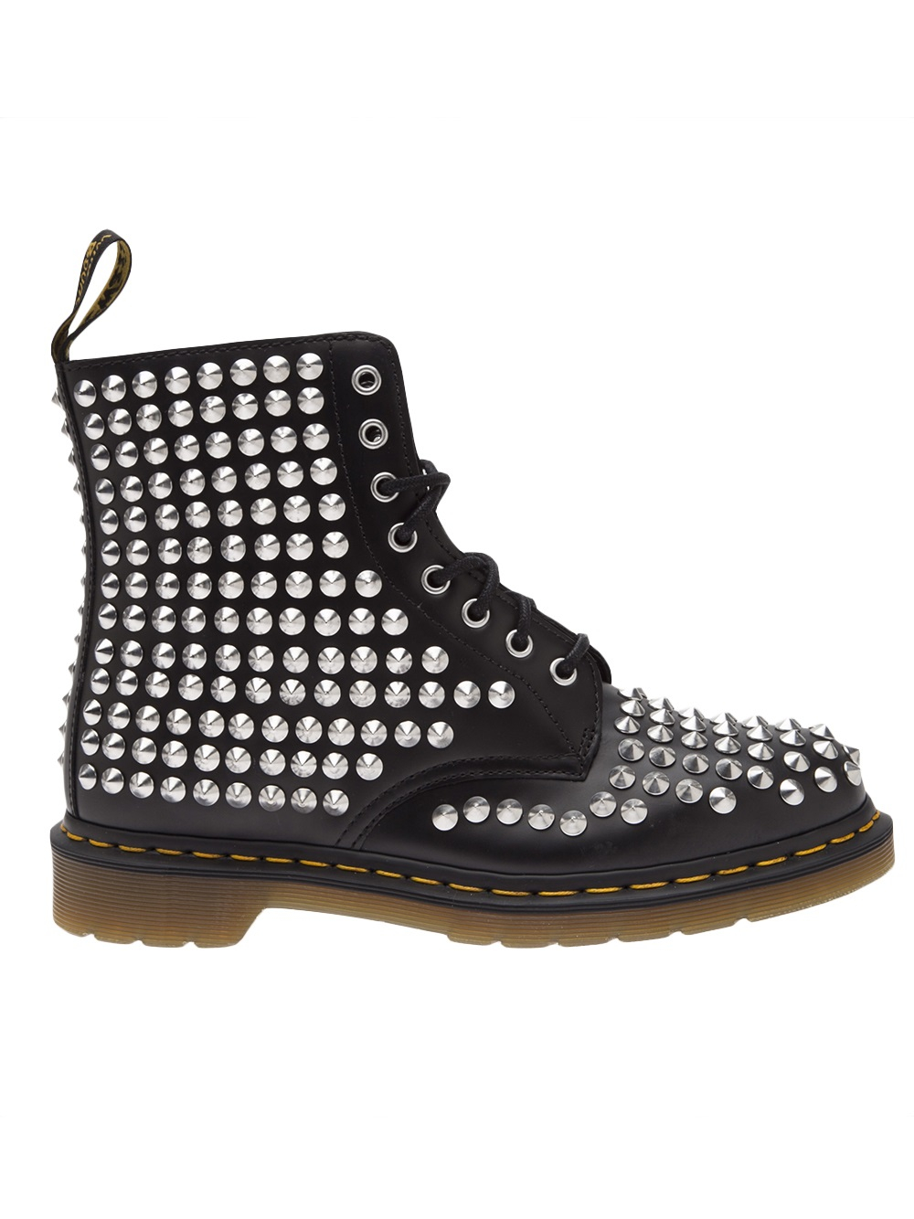Dr. Martens Spiked Boot in Black for Men | Lyst