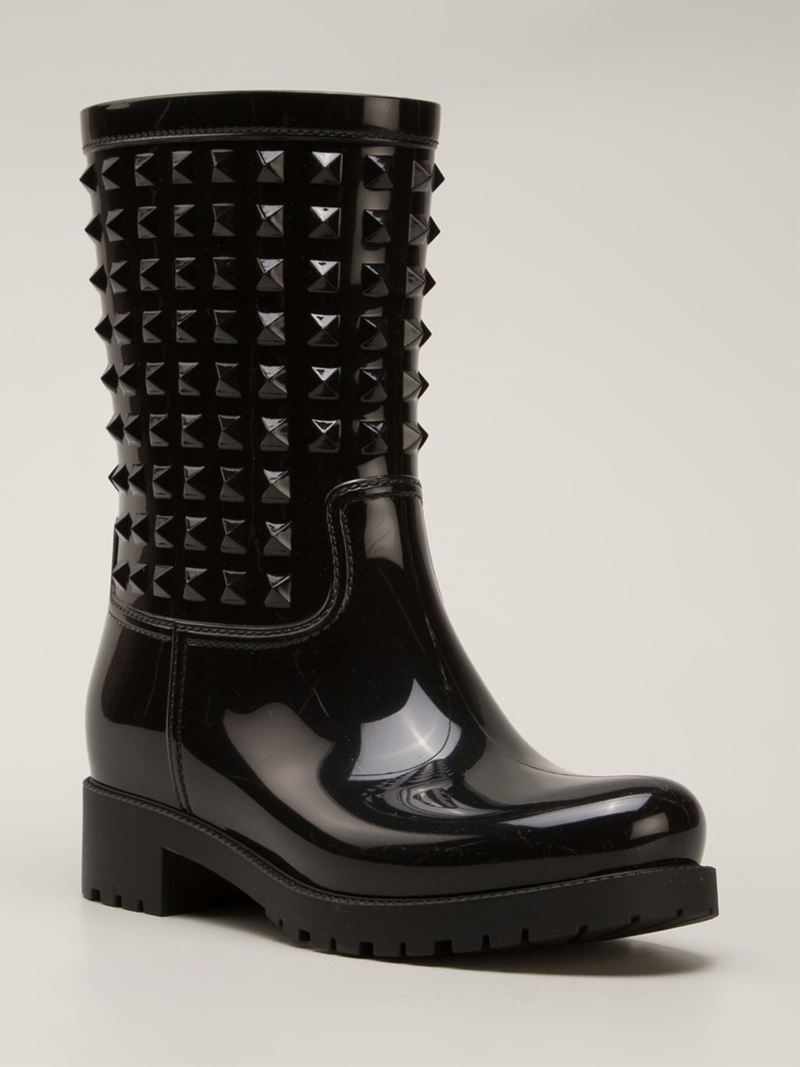 rockstud rain boots