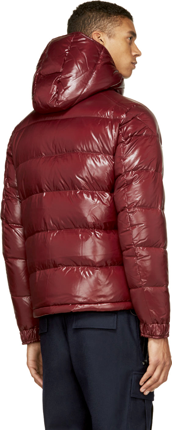 burgundy moncler