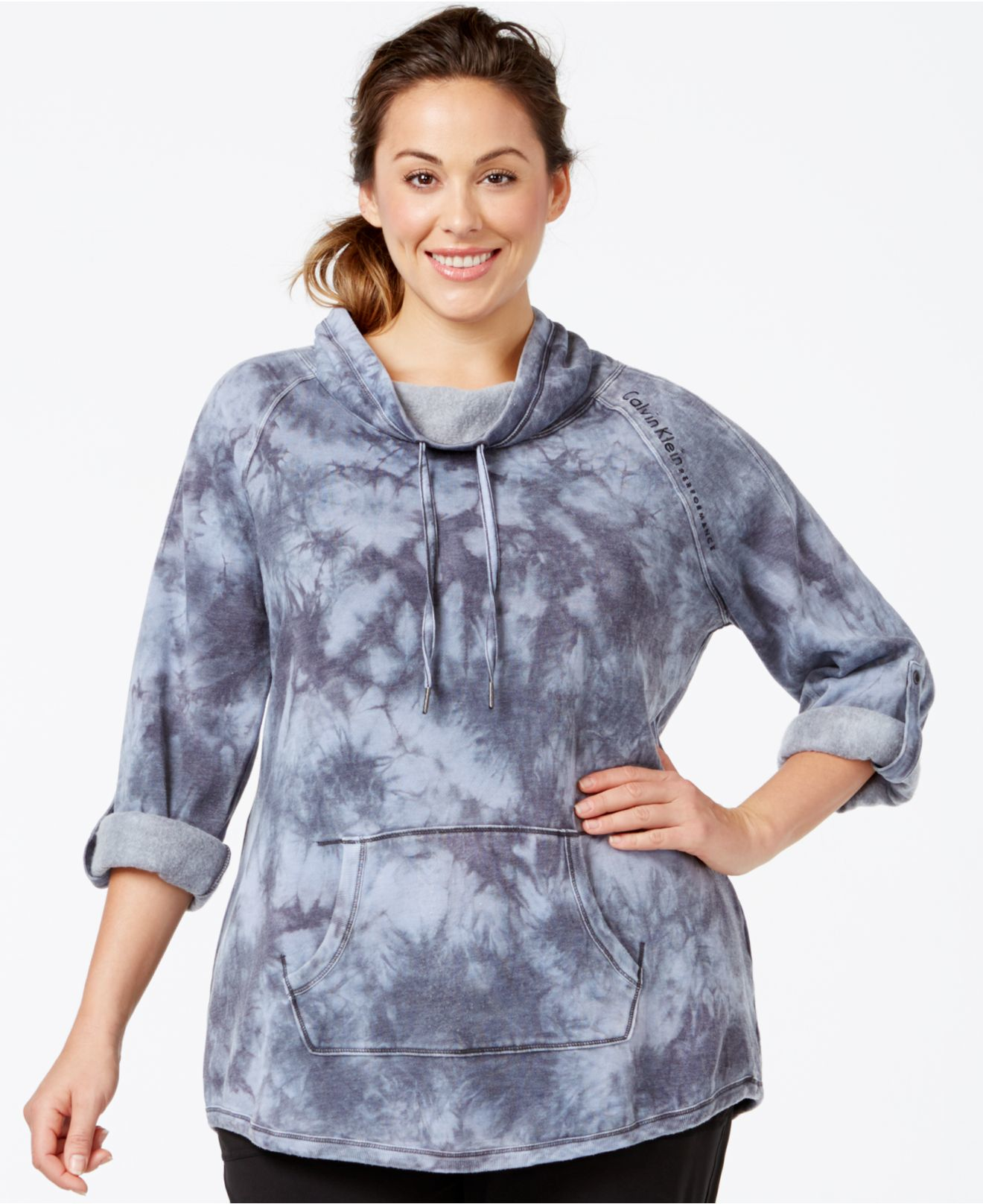 plus size cowl neck sweatshirt