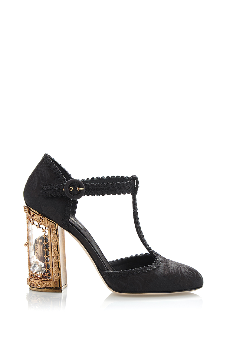 Dolce and gabbana window pane pumps Clearance