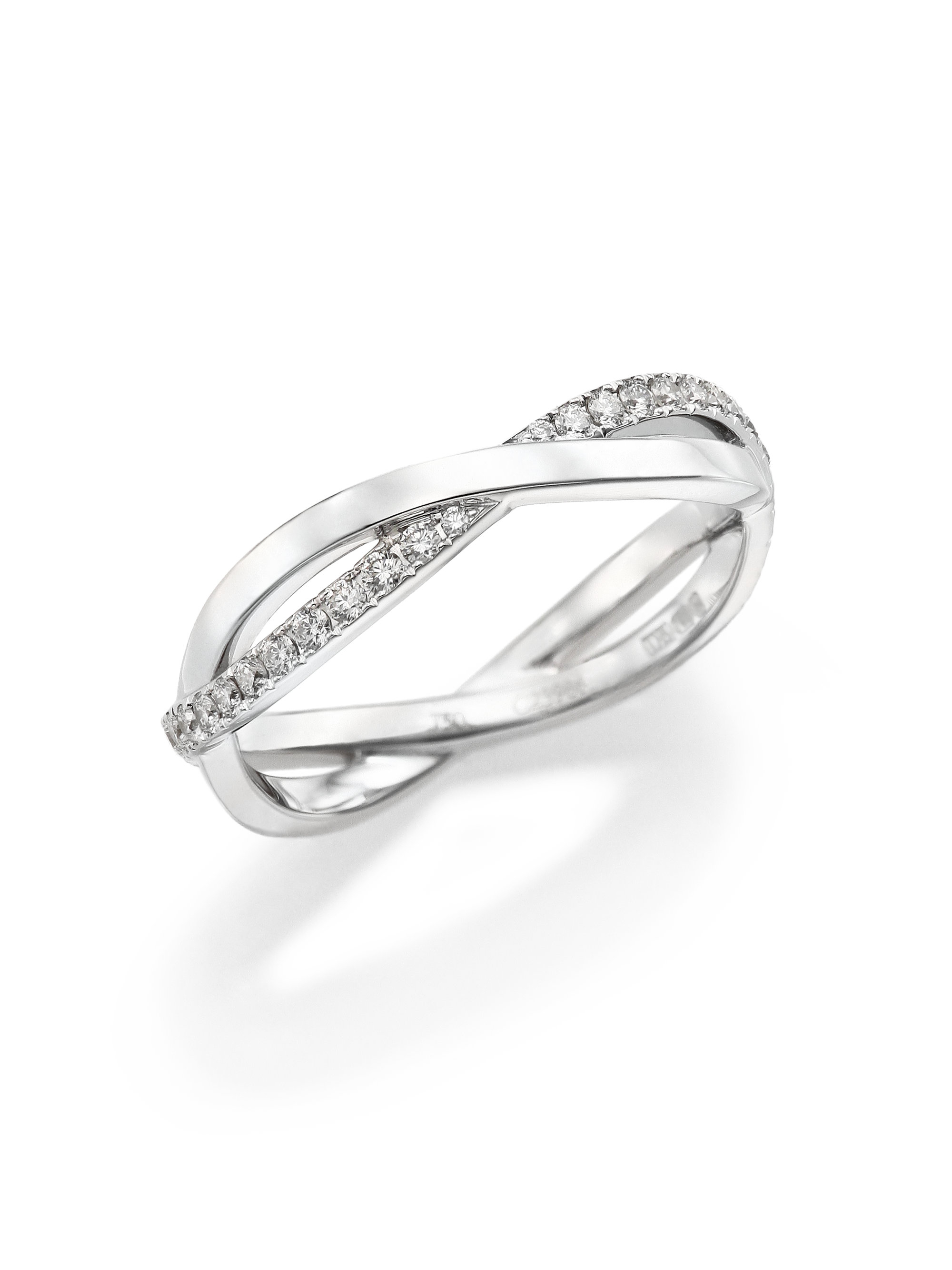 De beers Infinity Diamond & 18k White Gold Half Band Ring in White | Lyst