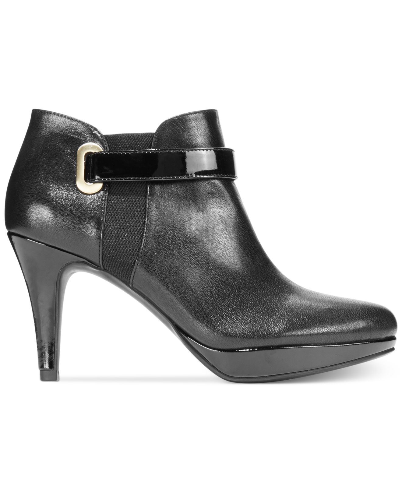 Bandolino Cambria Platform Booties in Black - Lyst
