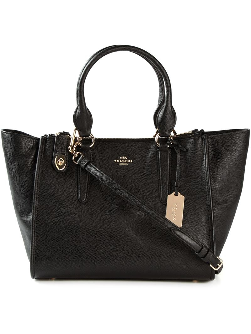 Lyst - Coach Crosby Leather Shoulder Bag in Black