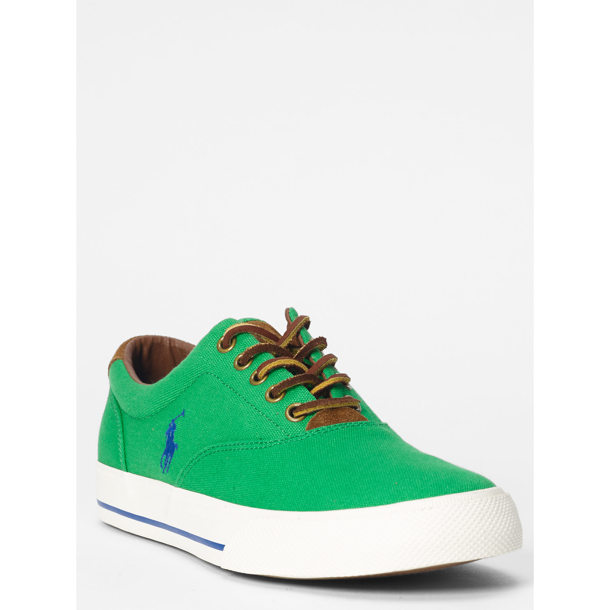 Polo Ralph Lauren Vaughn Canvas Sneaker in Green for Men | Lyst