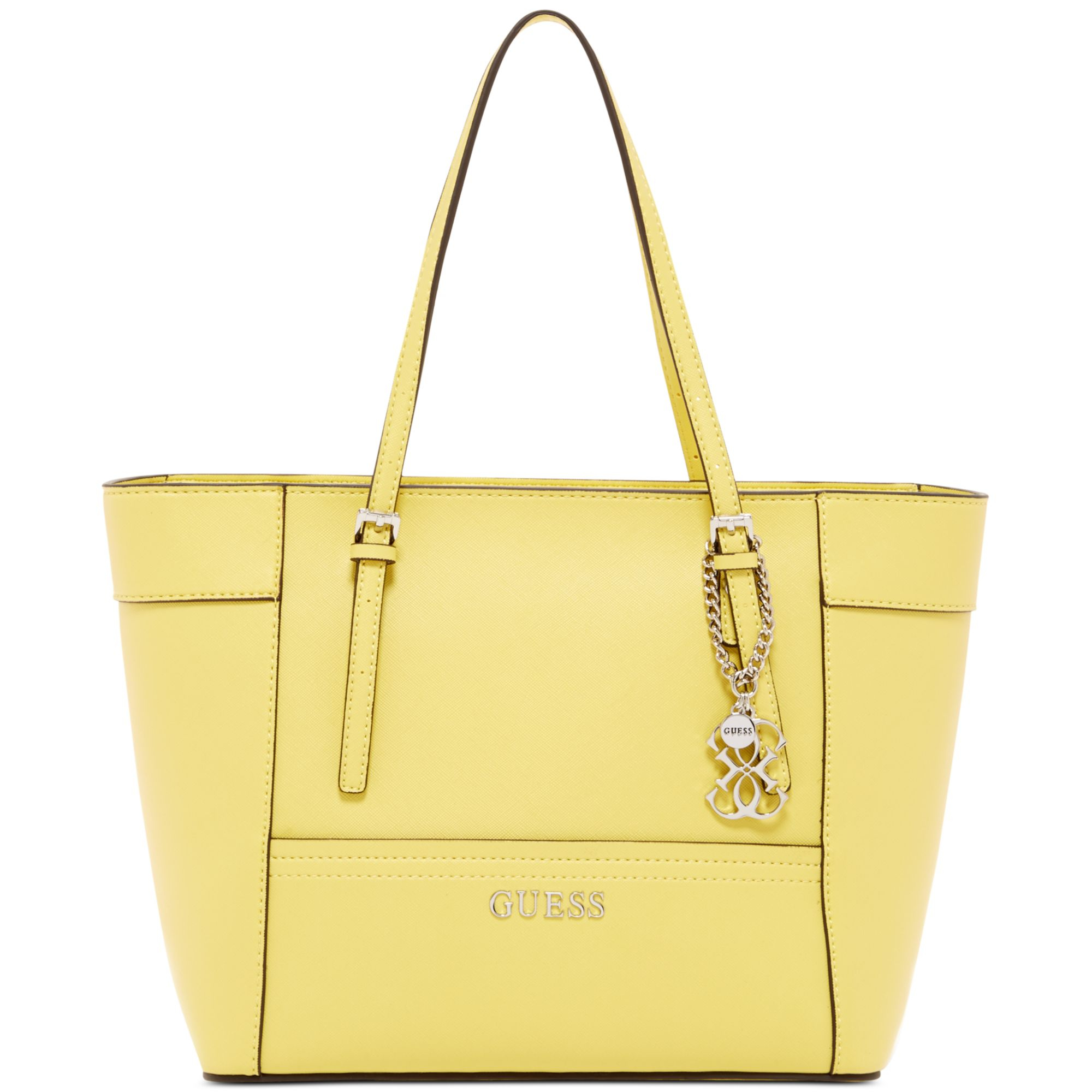 Guess Delaney Small Classic Tote in Lemon (Yellow) | Lyst
