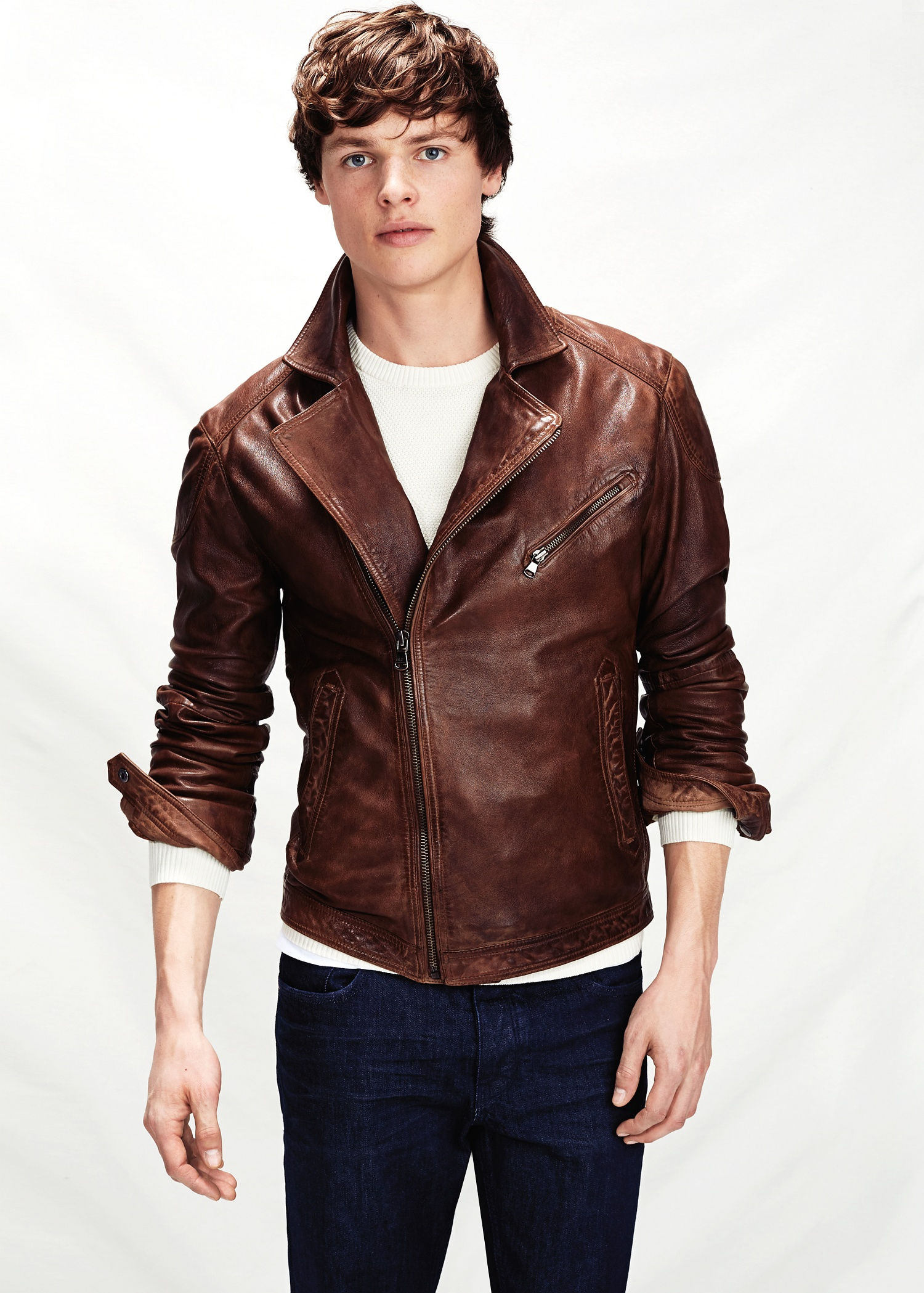 mango men's leather jacket