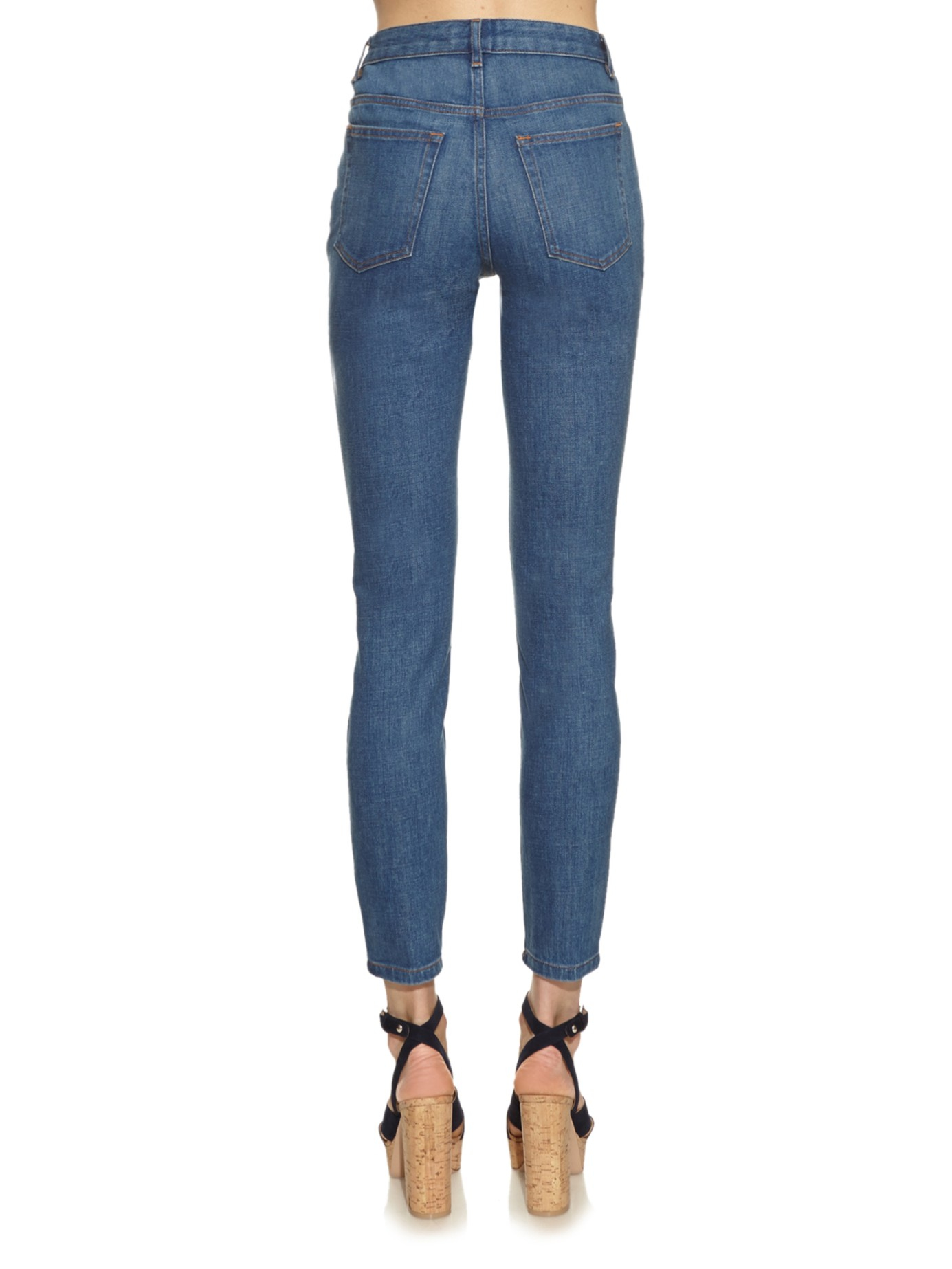 apc high waisted jeans