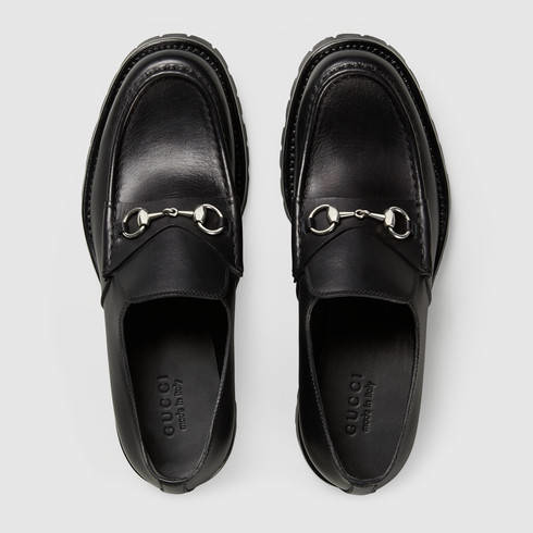 rubber sole gucci loafer