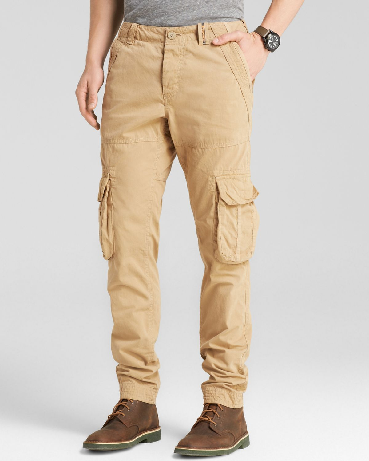 Superdry Slim Core Cargo Lite Pants in Sand (Natural) for Men | Lyst