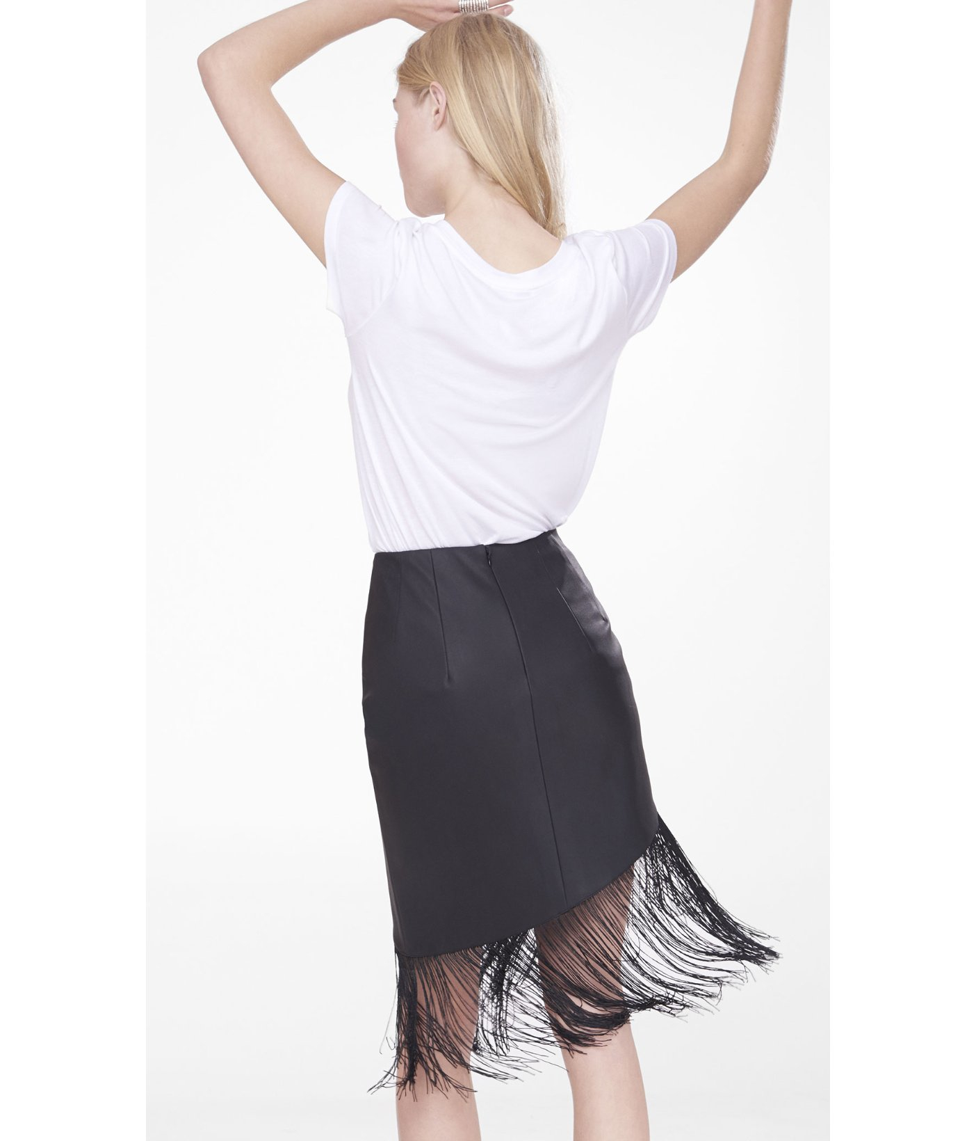 express fringe skirt