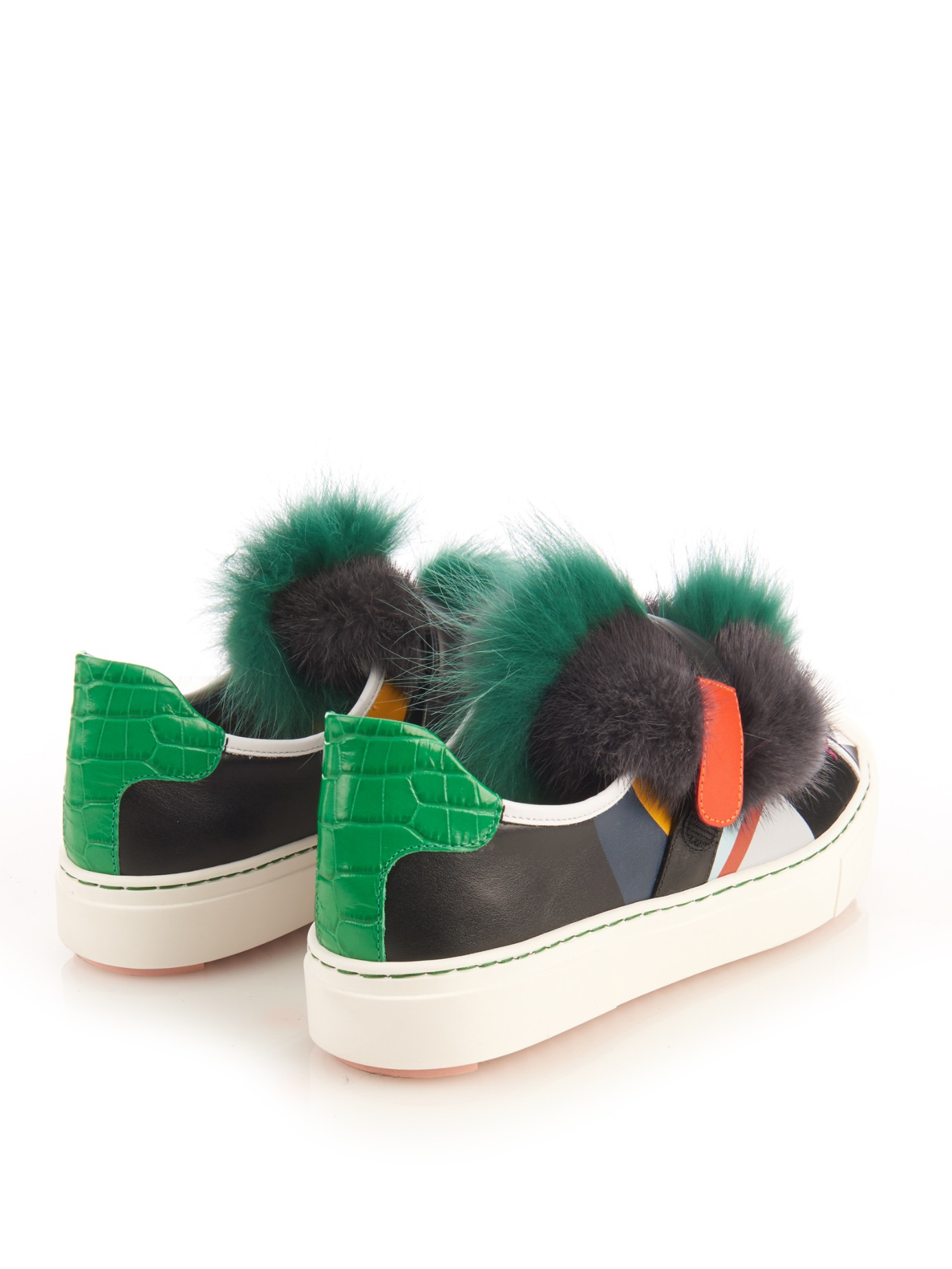 fendi fur trainers