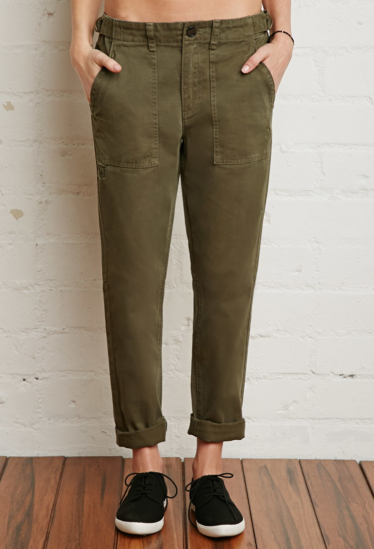 forever 21 cargo wide leg pants