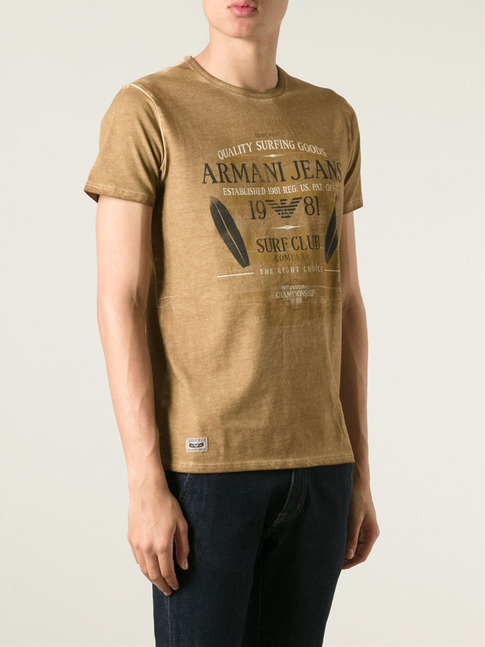Armani T-shirt Brown