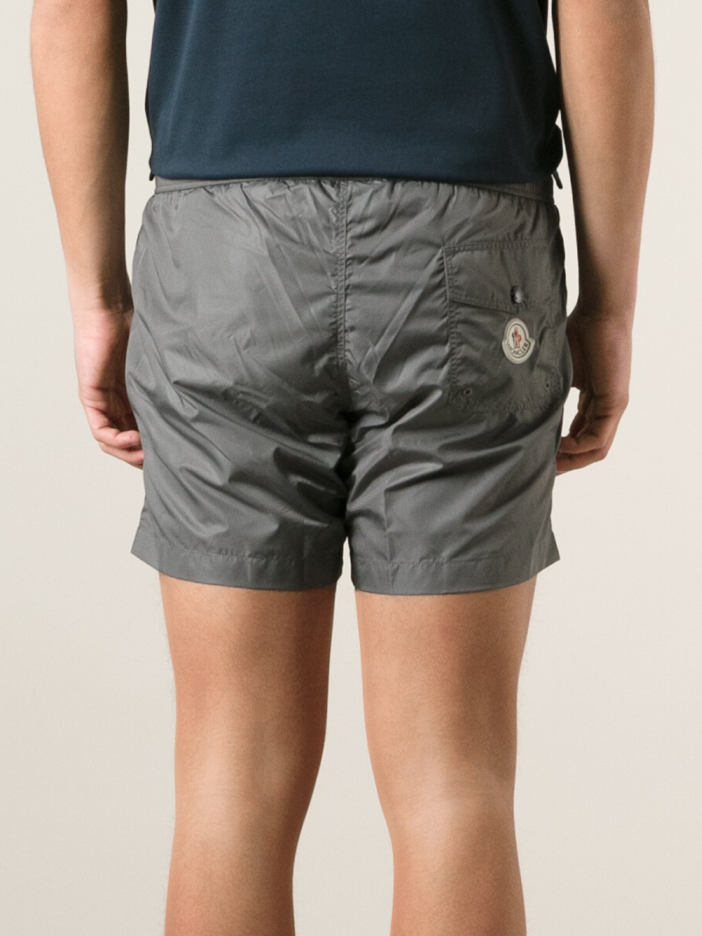 Moncler Classic Swim Shorts in Grey 