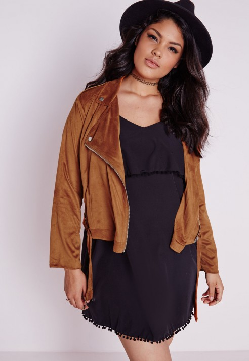 suede biker jacket plus size