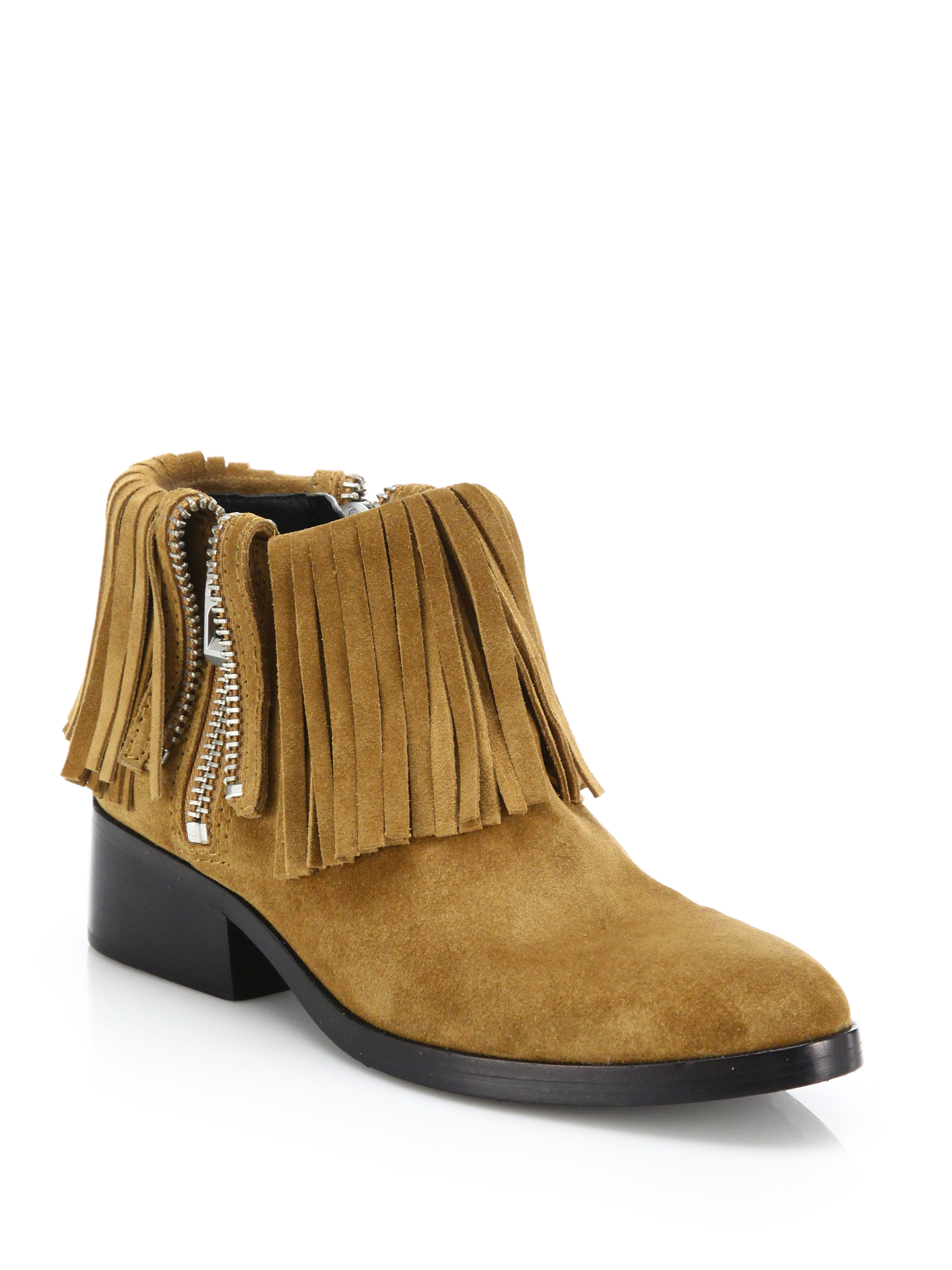 fringe ankle boots uk