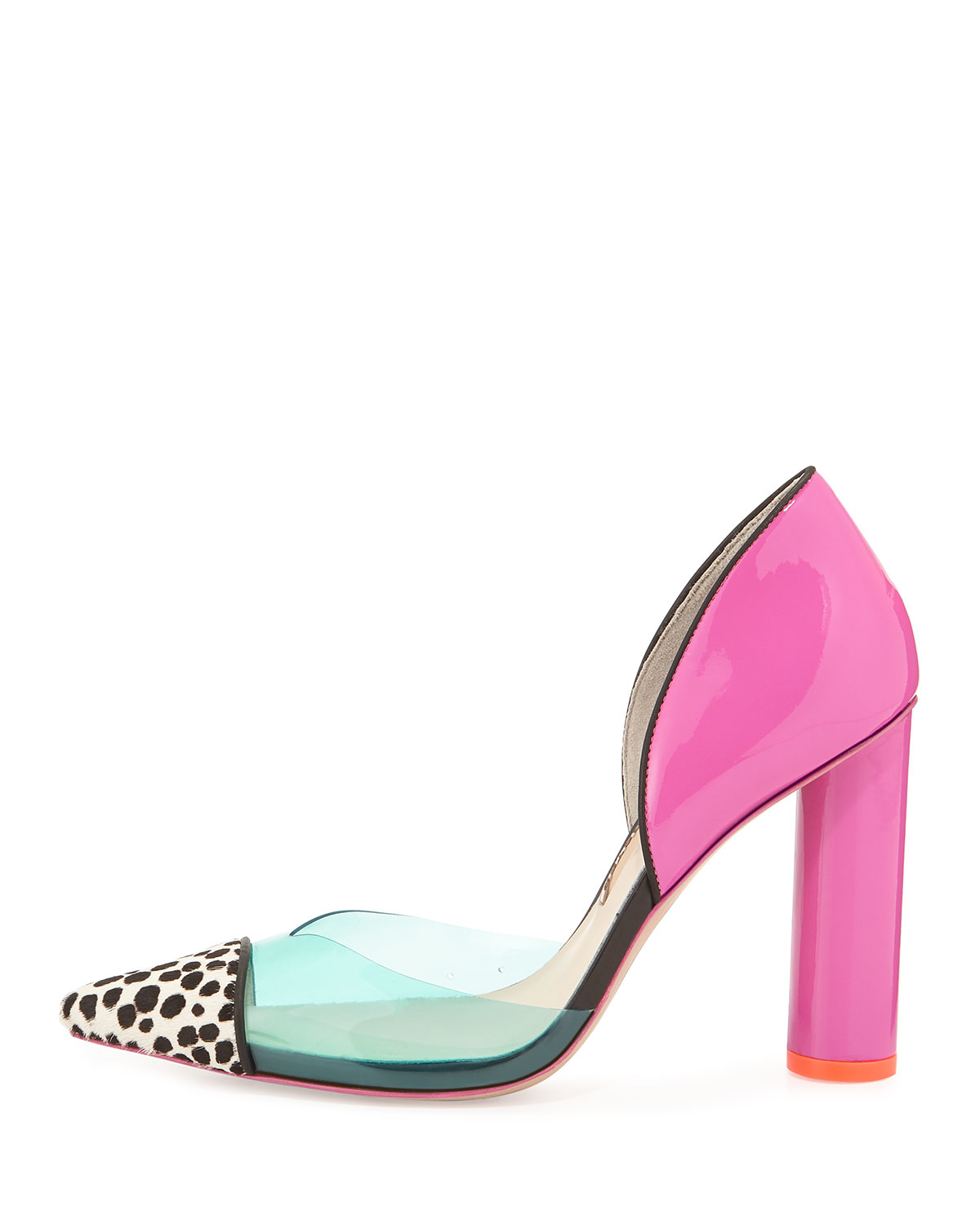 color block pumps