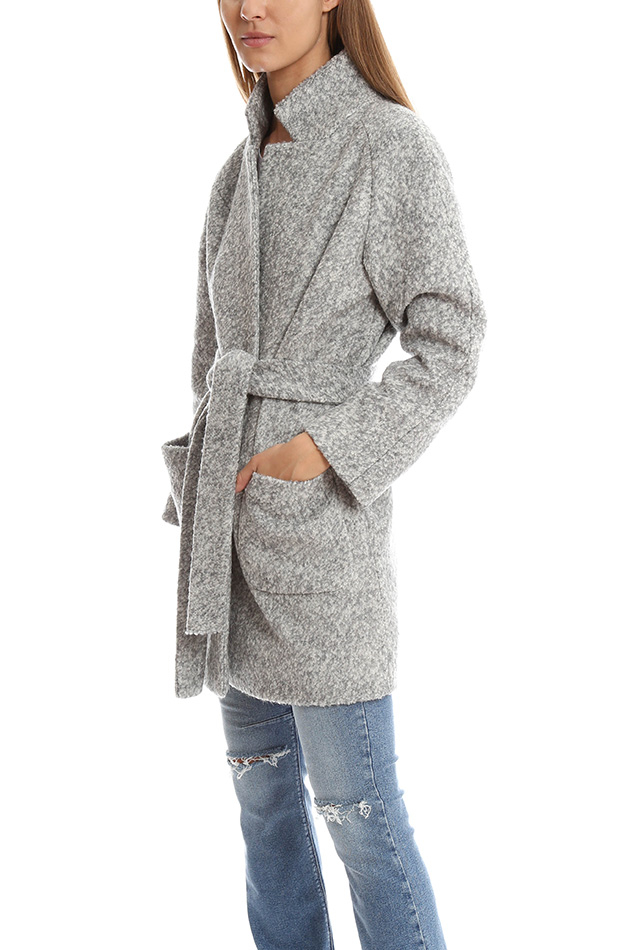 Ganni Washington St. Coat in Grey (Gray) - Lyst