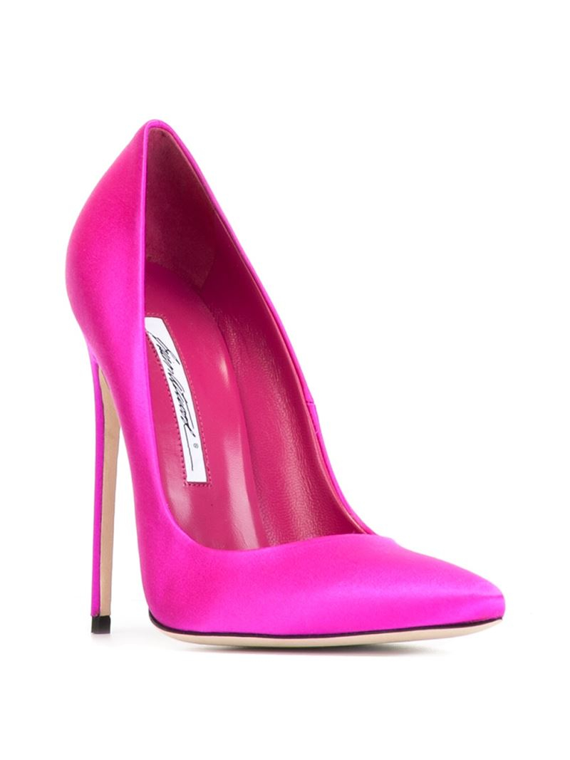 Brian Atwood Fm Silk Pumps in Pink | Lyst