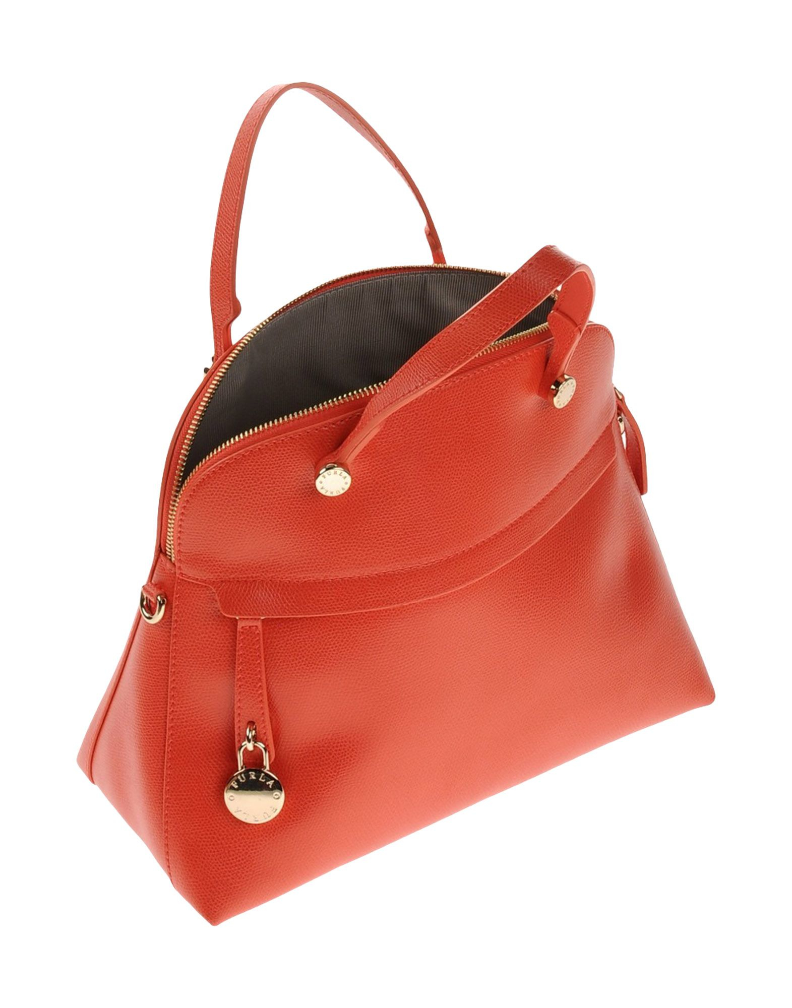 Furla Leather Handbag in Coral (Orange) Lyst