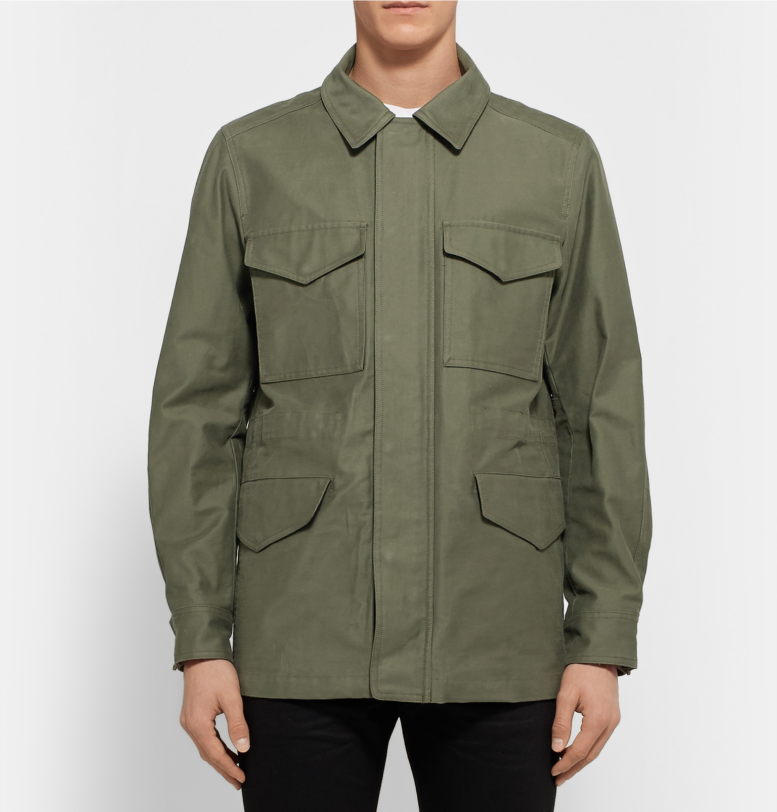 Rag & Bone Cottoncanvas Field Jacket in Army Green (Green) for Men Lyst