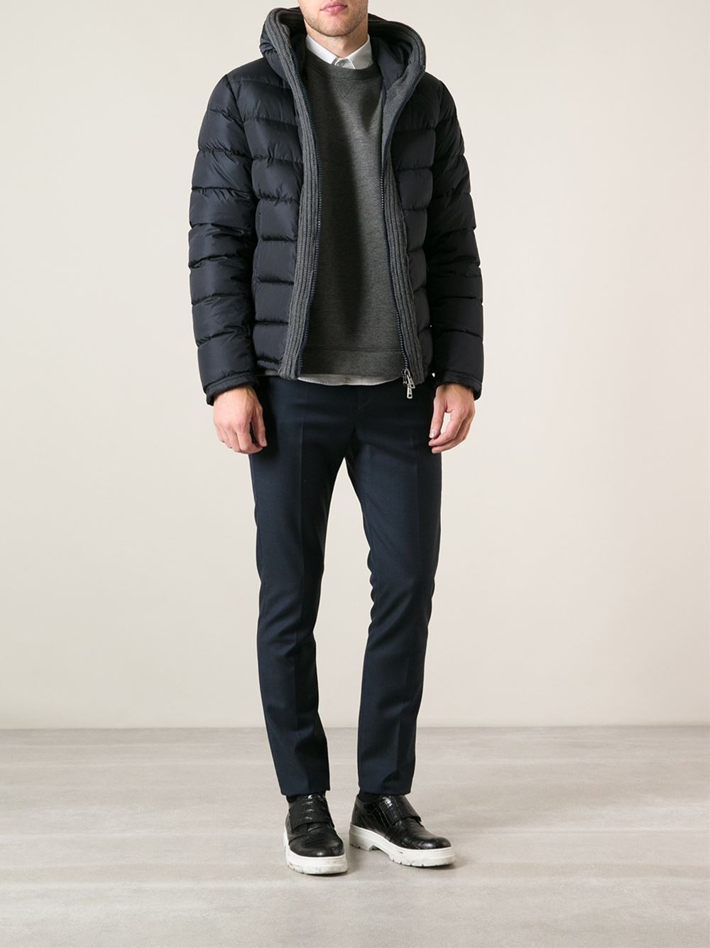 Moncler Canut Padded Jacket in Blue for 