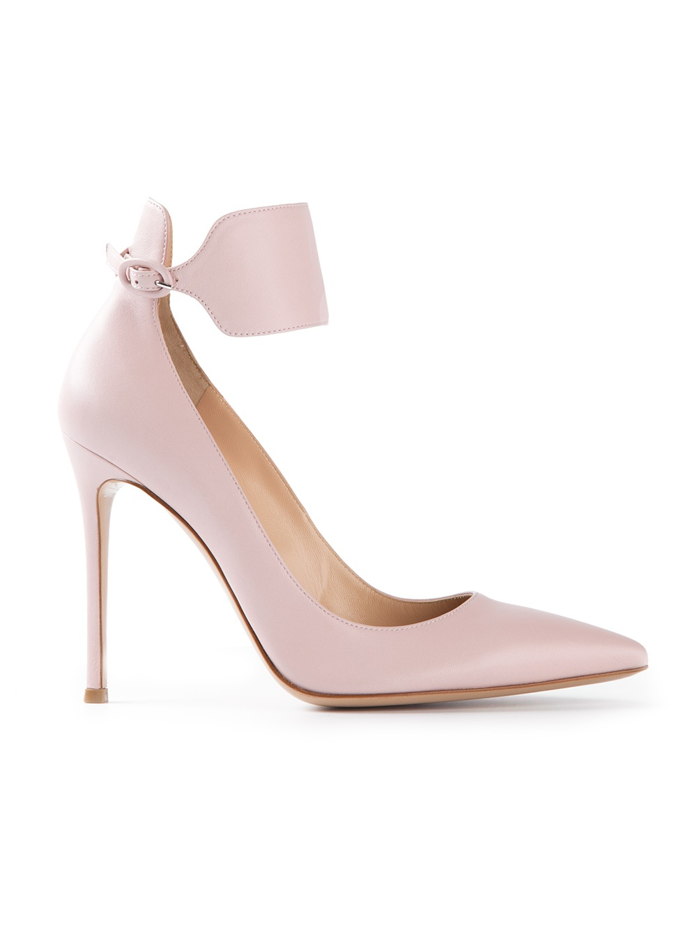 Lyst - Gianvito Rossi Ankle Strap Pumps in Pink