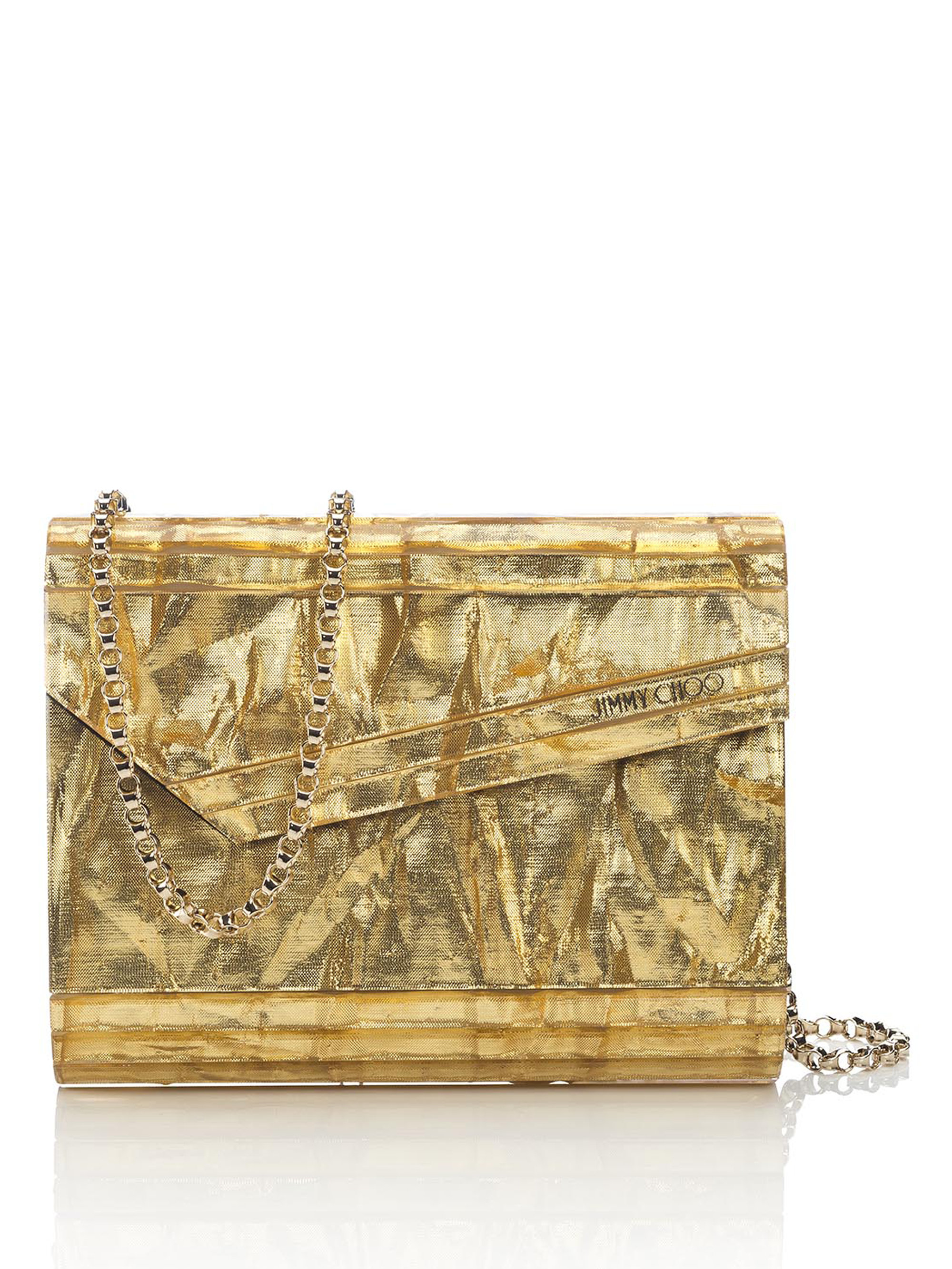 jimmy choo candy clutch gold
