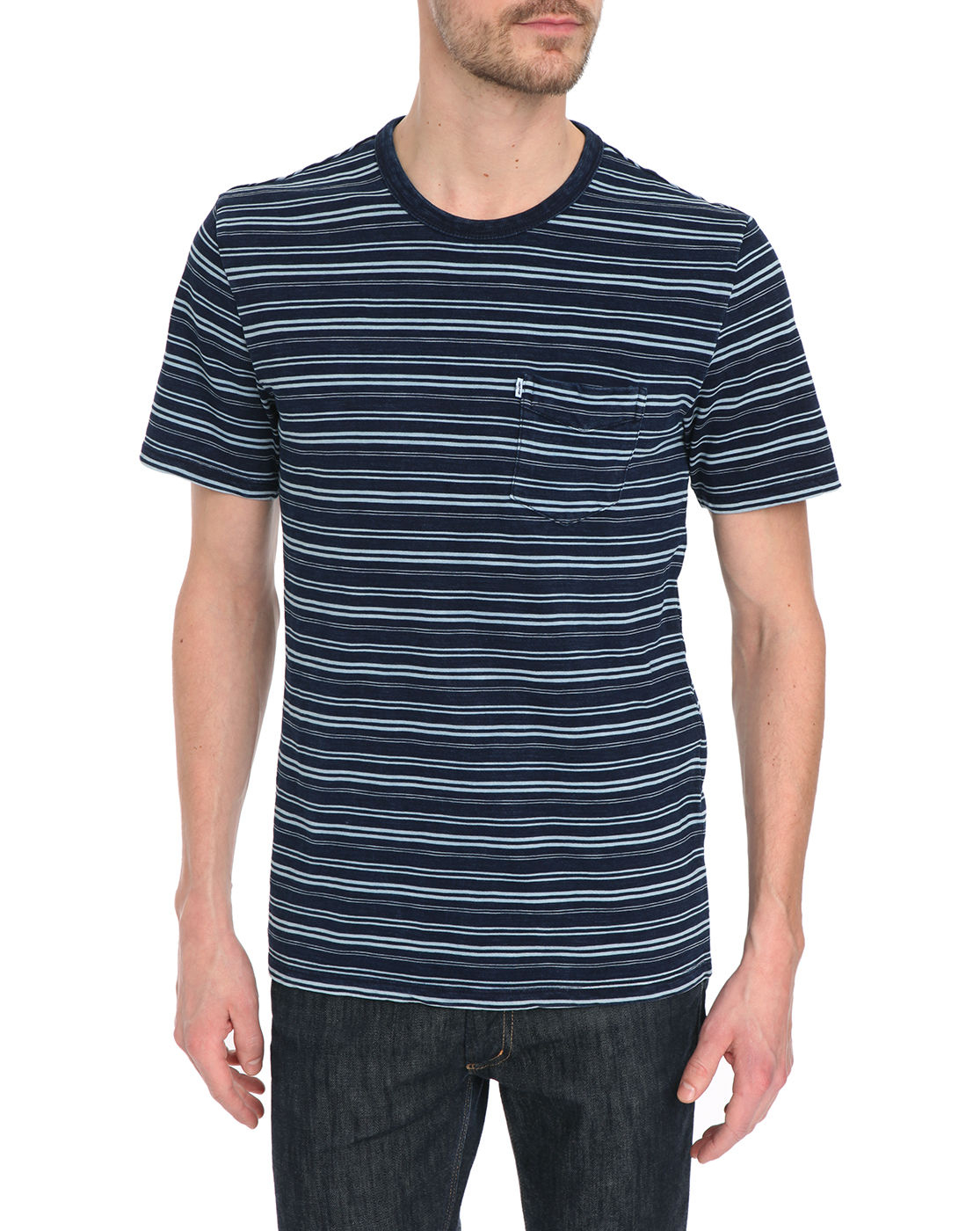 Levi's Indigo Stripes T-shirt in Blue for Men (indigo) | Lyst
