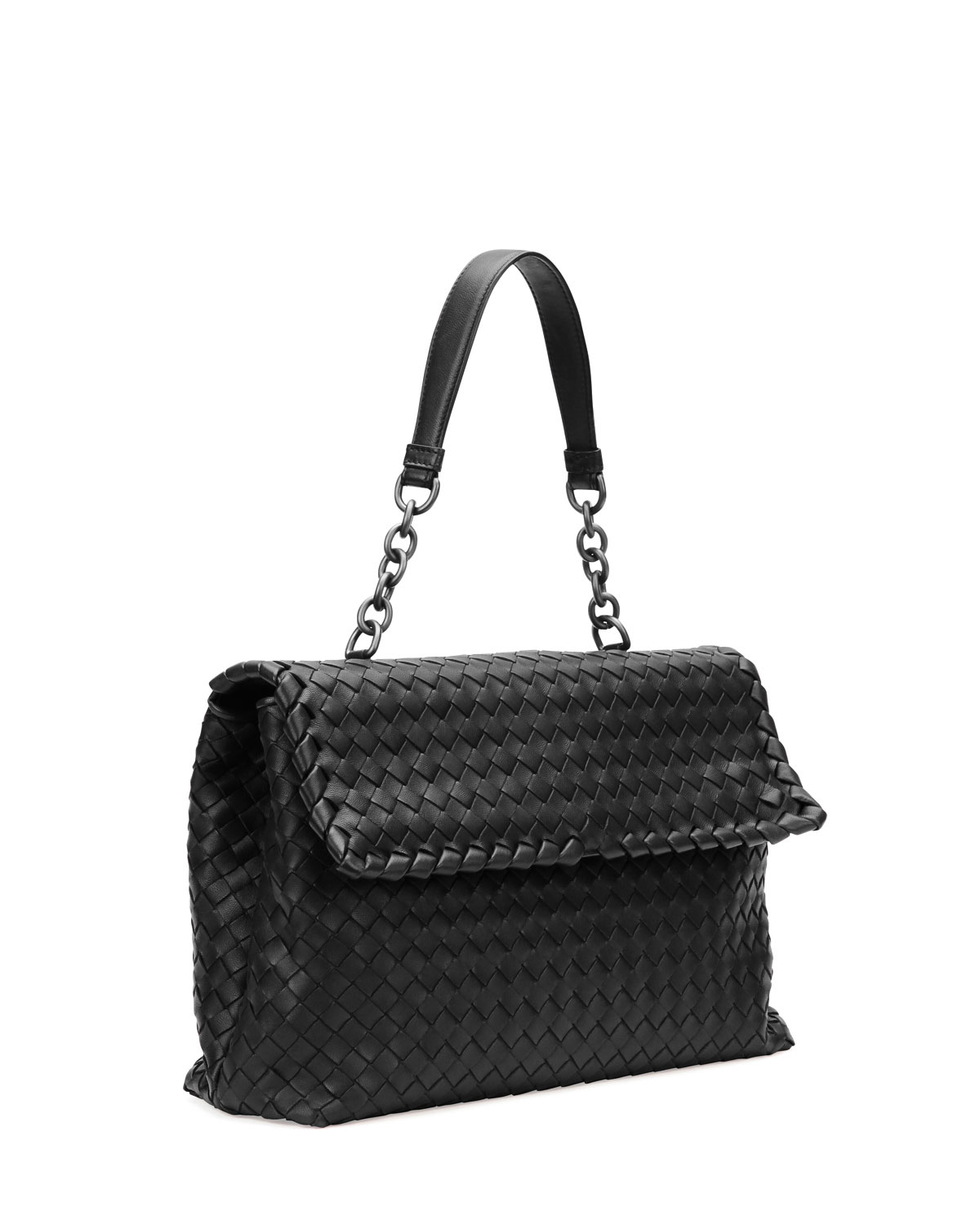 Bottega Veneta Olimpia Medium Shoulder Bag in Black - Lyst