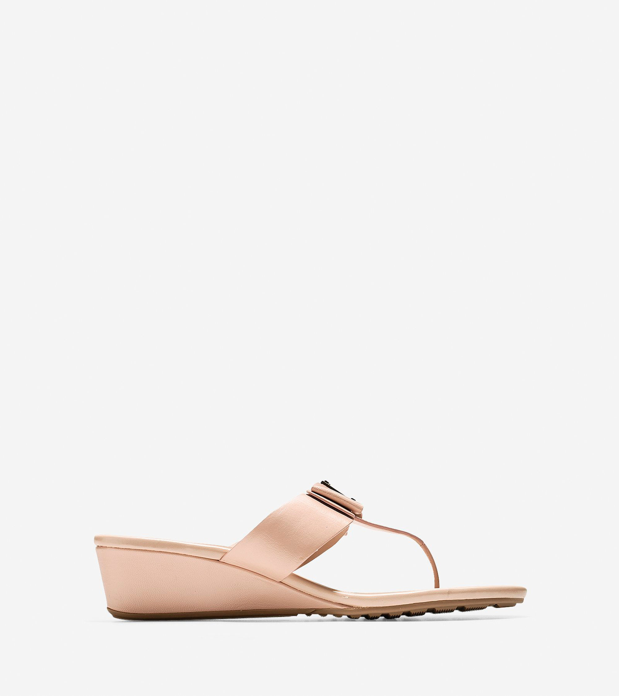 cole haan tali grand bow wedge sandal 40mm in pink lyst cole haan tali grand bow wedge sandal 40mm in pink lyst
