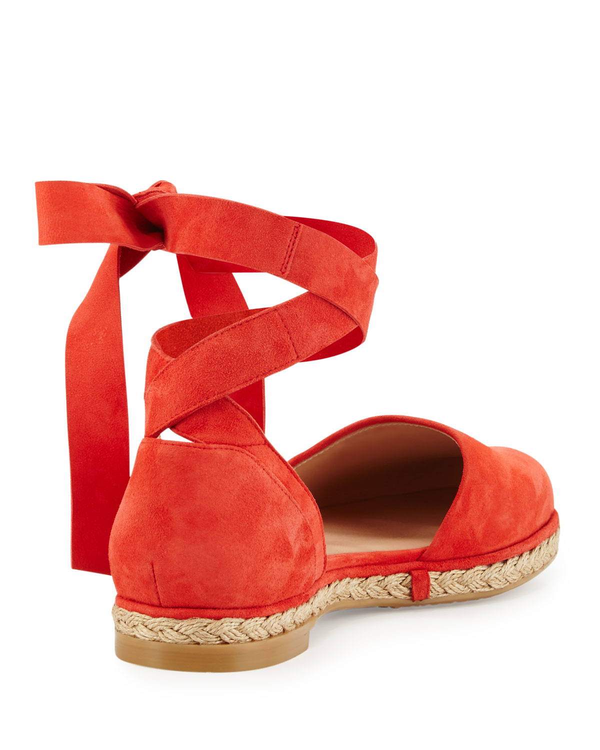 red espadrilles flats