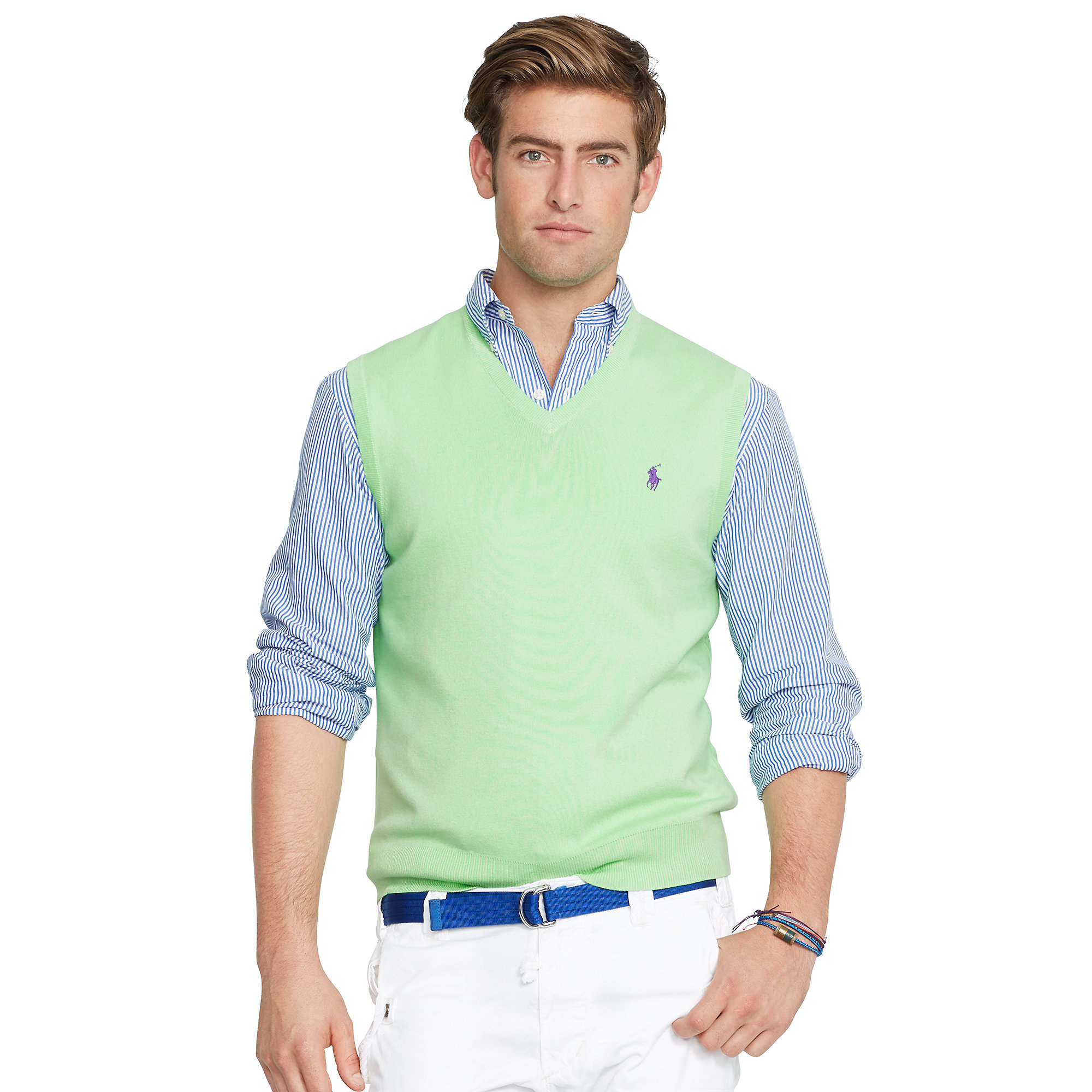 polo v neck vest