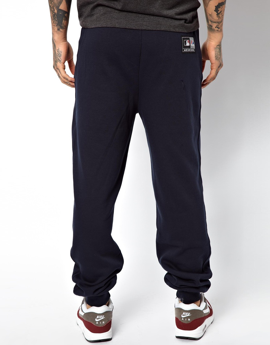 Majestic Ny Yankees Sweat Pants in Blue for Men | Lyst