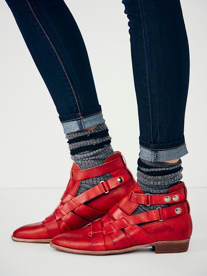 free people red boots