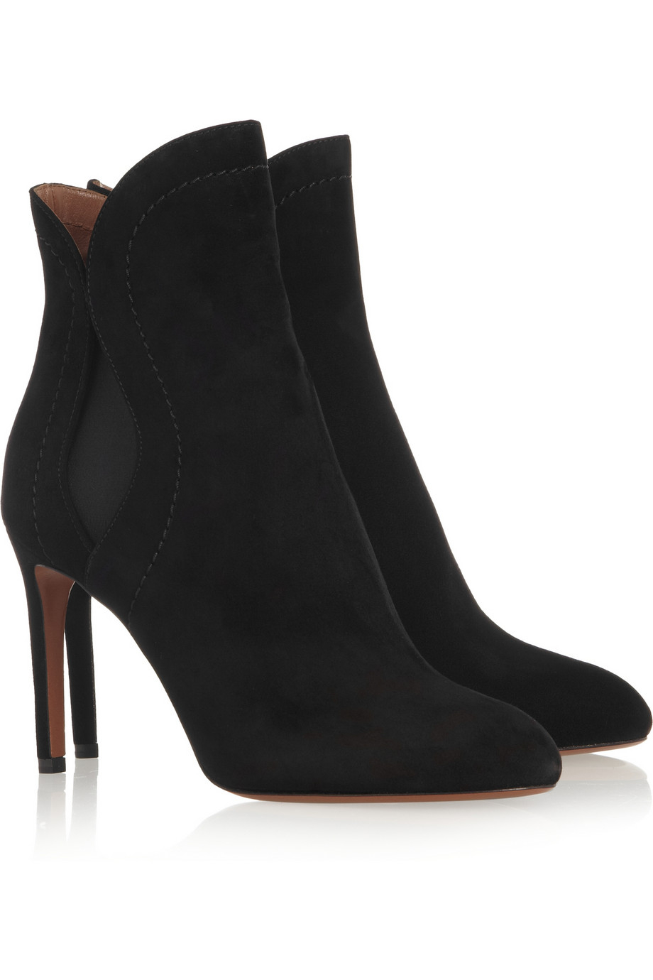 alaia suede ankle boots