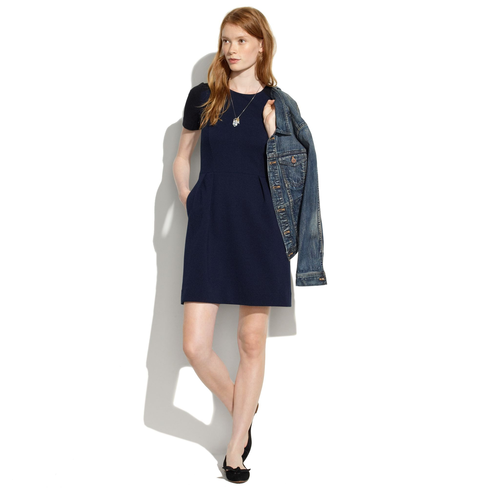 madewell navy dress