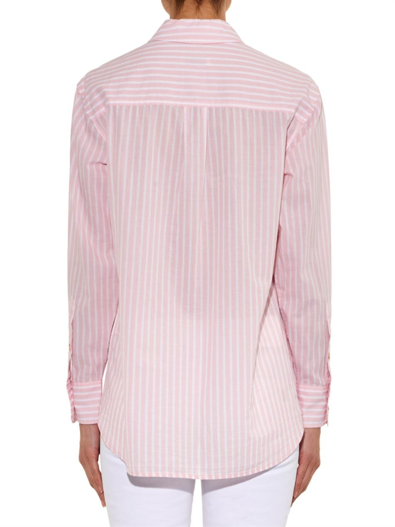 Equipment Striped Cotton Shirt in Pink White (Pink) - Lyst