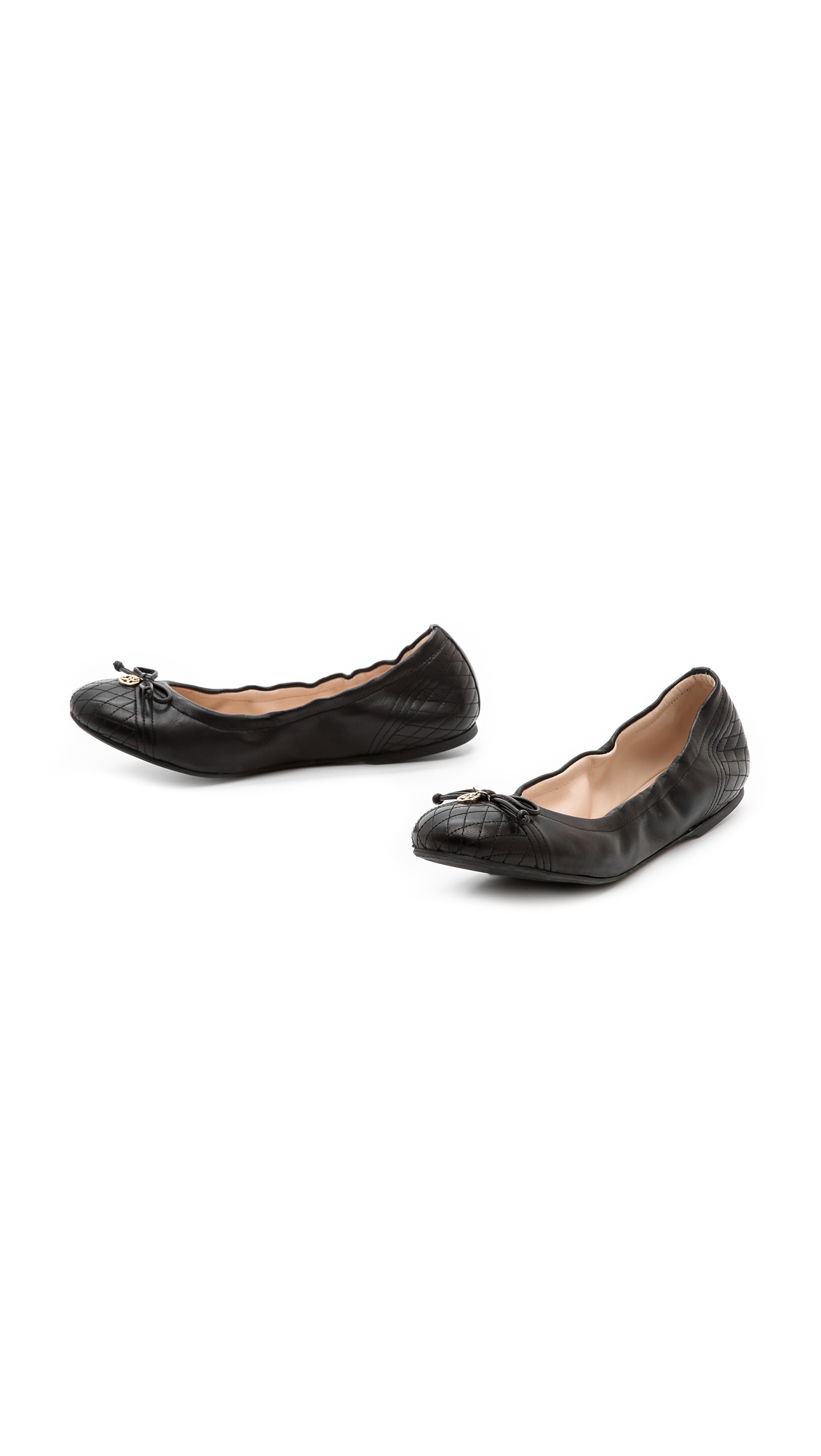 L.K.Bennett Sissy Elastic Ballerina Flats in Black - Lyst