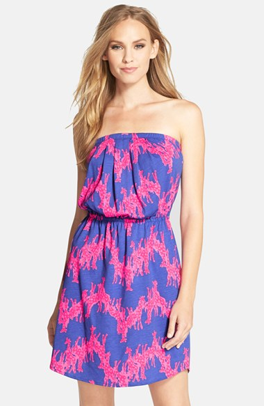lilly pulitzer windsor strapless dress